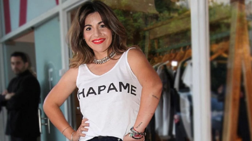 Gianinna Maradona remera blanca