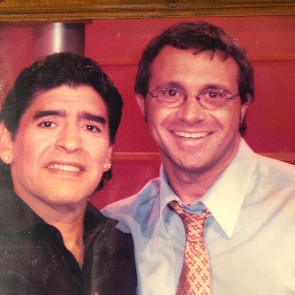Sergio Lapegüe y Maradona