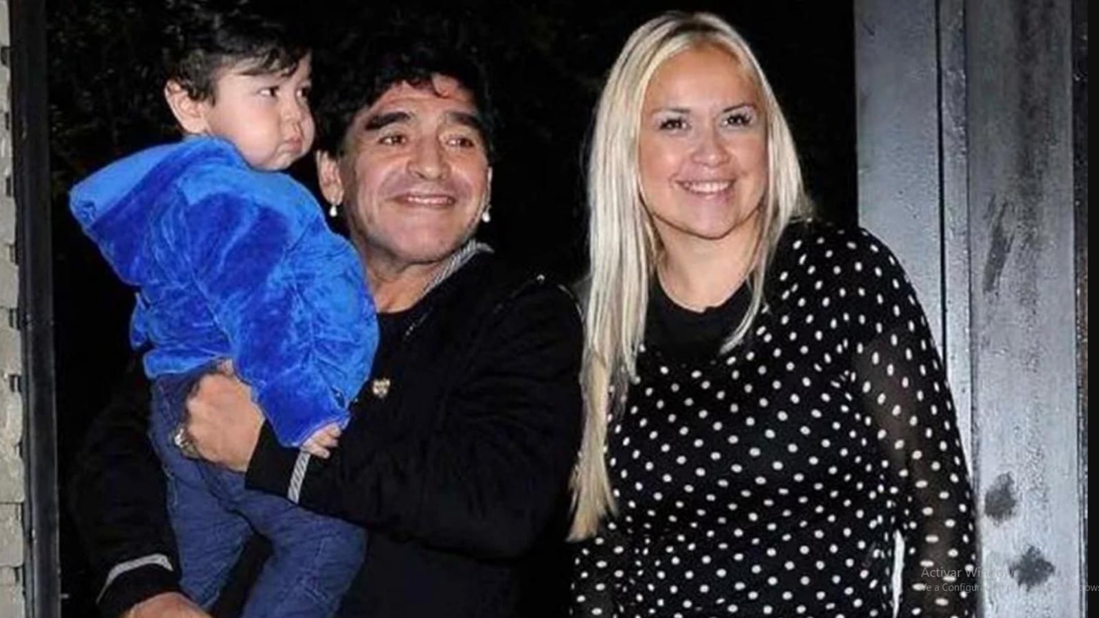 Dieguito Fernando Diego Maradona y Verónica Ojeda