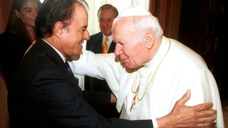 carlos menem papa juan pablo
