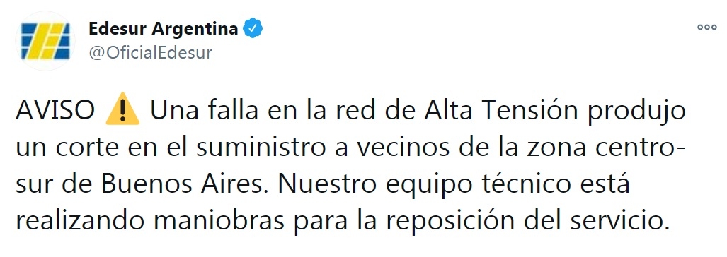 edesur apagón