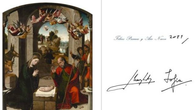 -anade-informacion-madrid-11-12-2020-fotografia-de-la-postal-de-navidad-de-los-reyes-emeritos-el-rey-juan-carlos-y-la-reina-sofia-que-felicitan-las-fiestas-con-una-imagen-de-un-cuadro-en-este-caso-el-retablo-la-