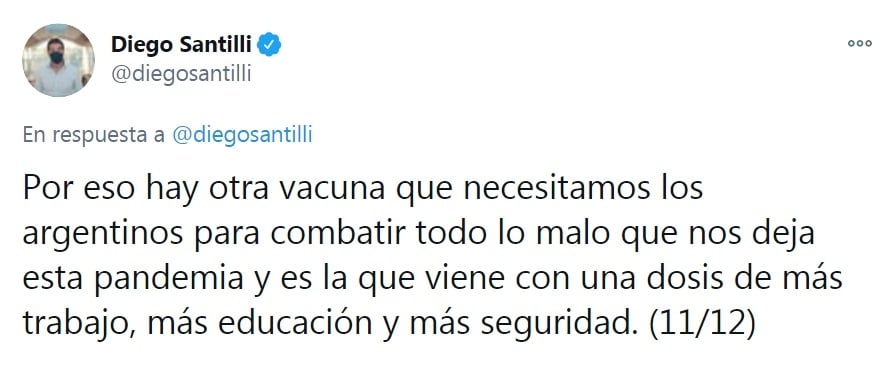 diego santilli tweet