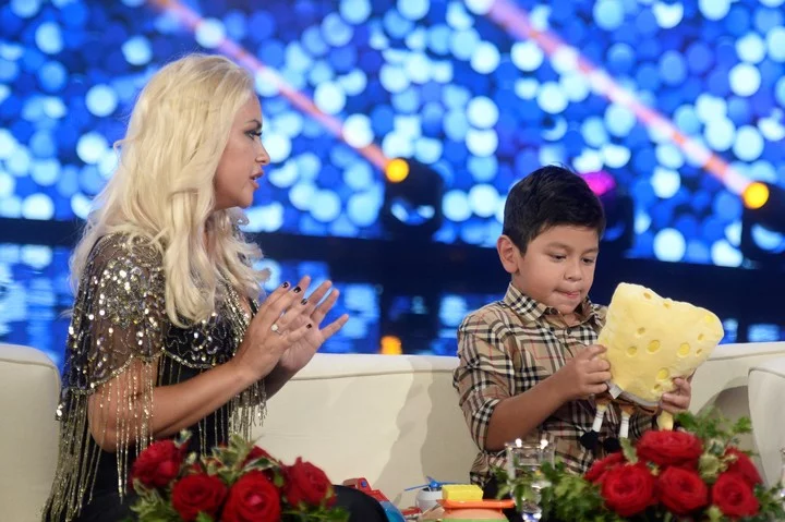 Verónica Ojeda con Dieguito