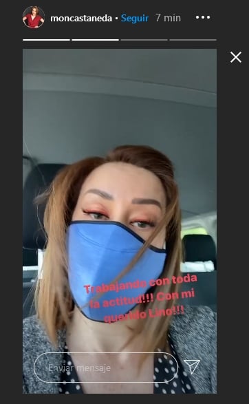 Mónica Castañeda con barbijo