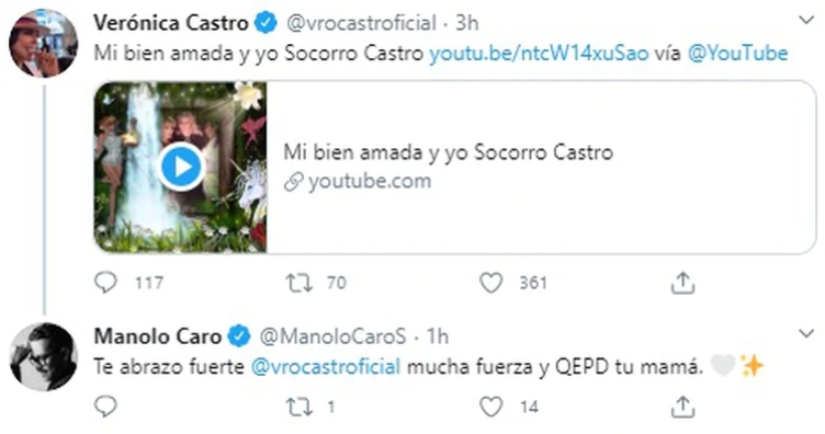 Screenshot_2020-04-25 Verónica Castro está de luto murió su madre Socorro a los 85 años