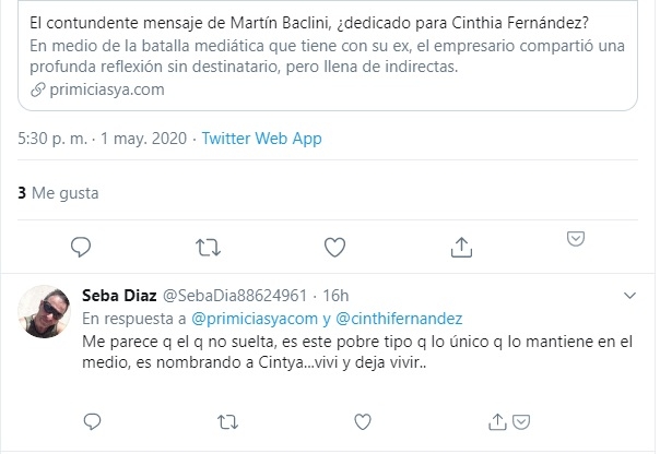 tweet cinthia