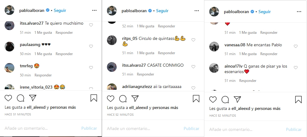 Comentarios a Pablo Alboran