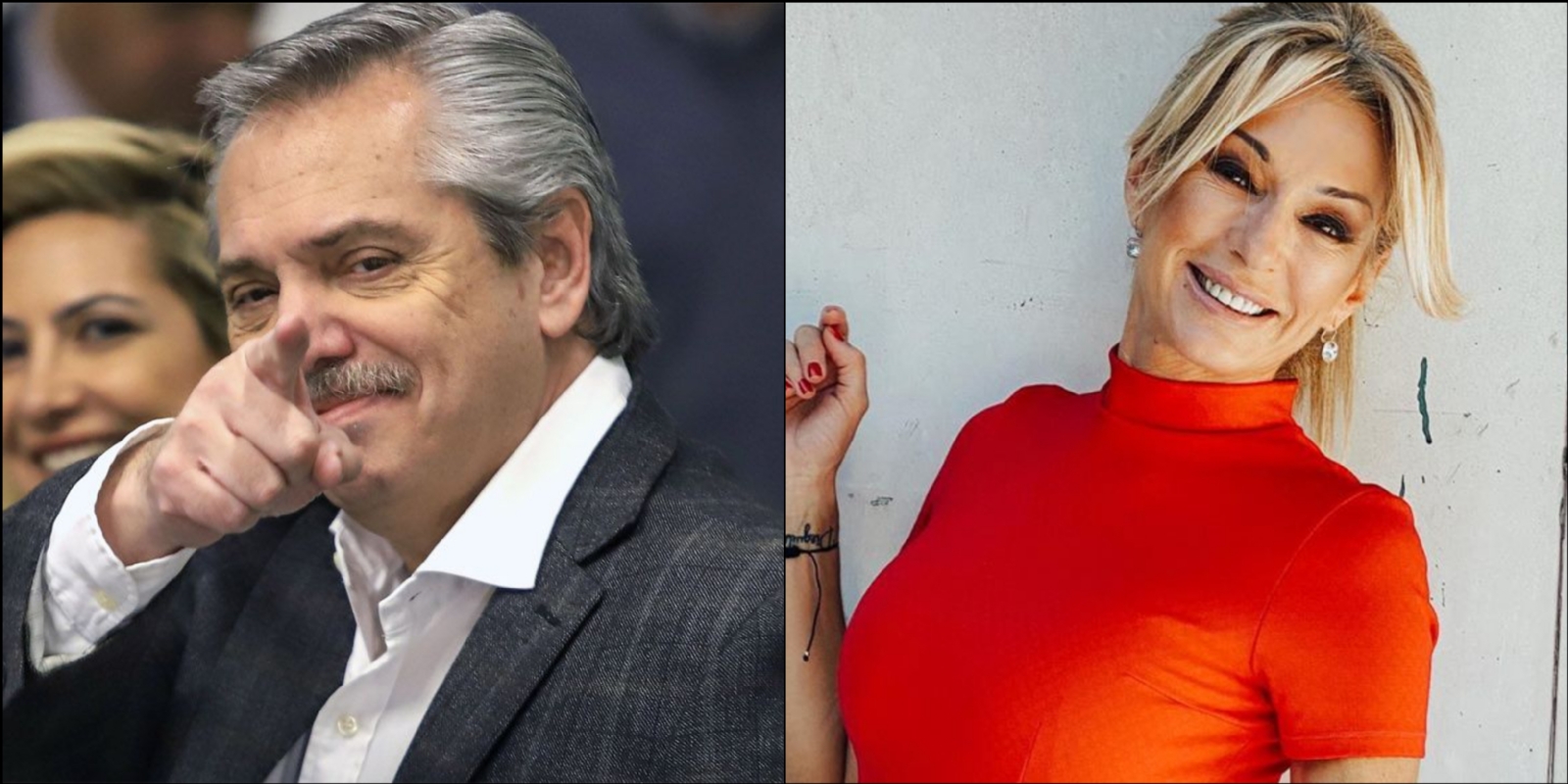 Alberto Fernández y Yanina Latorre