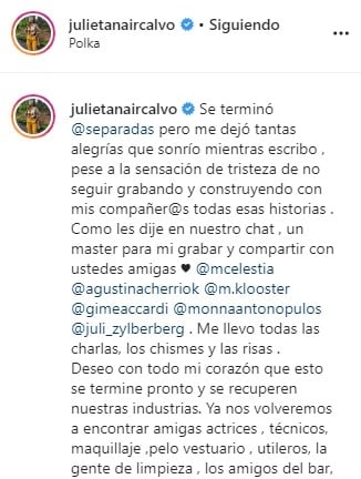 cap nair separadas