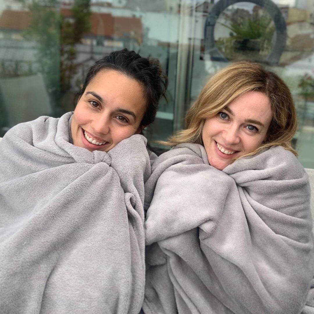 Marta y su amiga Megan Montaner
