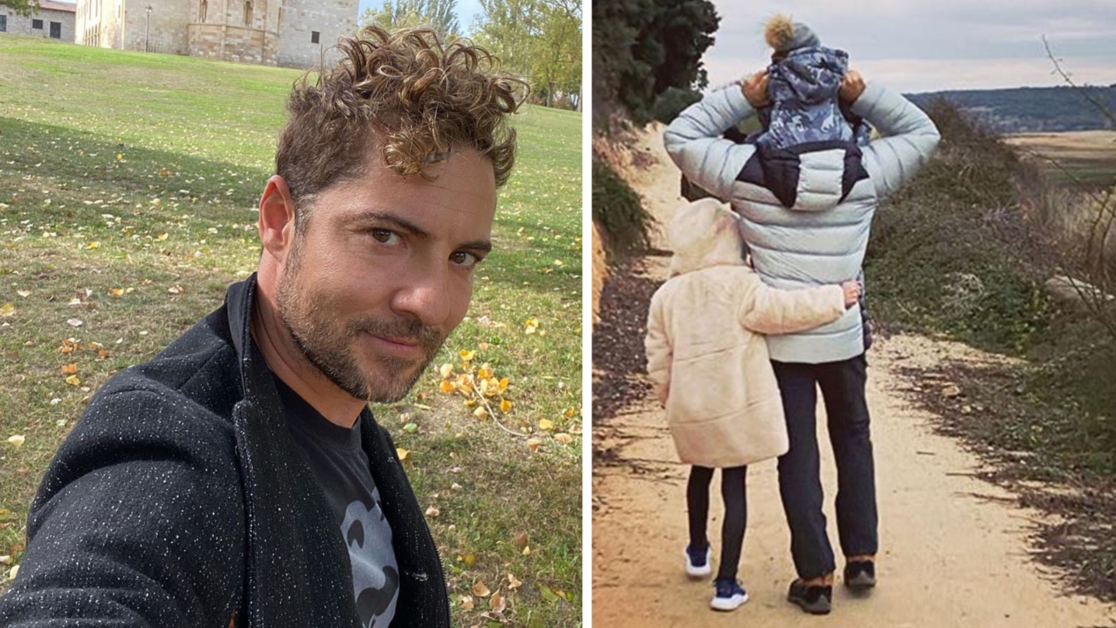 David Bisbal y sus dos hijos