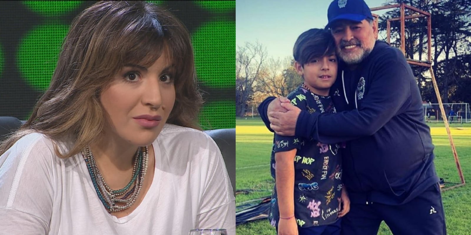Gianinna, Benja y Diego Maradona
