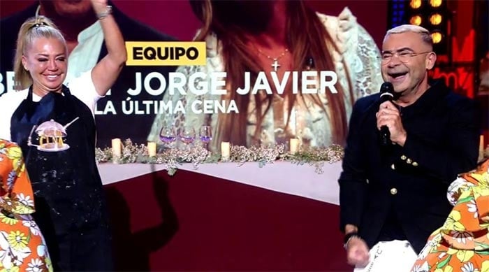 Belen Esteban y Jorge Javier Vazquez en La última cena