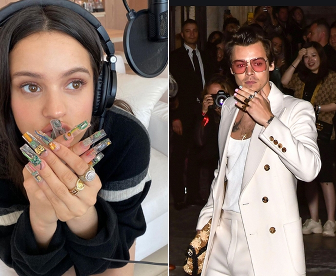 Rosalía y Harry - uñas
