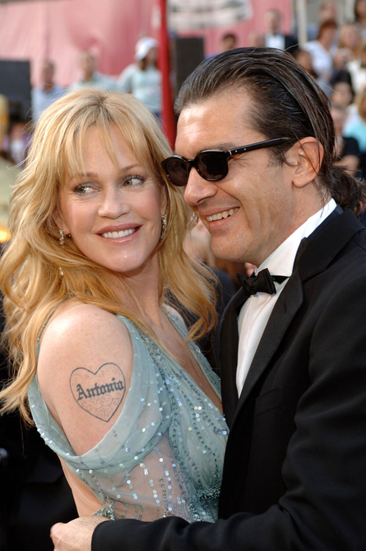 Antonio Banderas y Melanie Griffith - de perfil