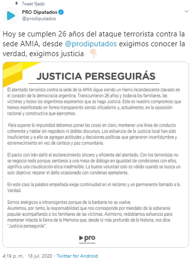 JUSTICIA PERSEGUIRDAS