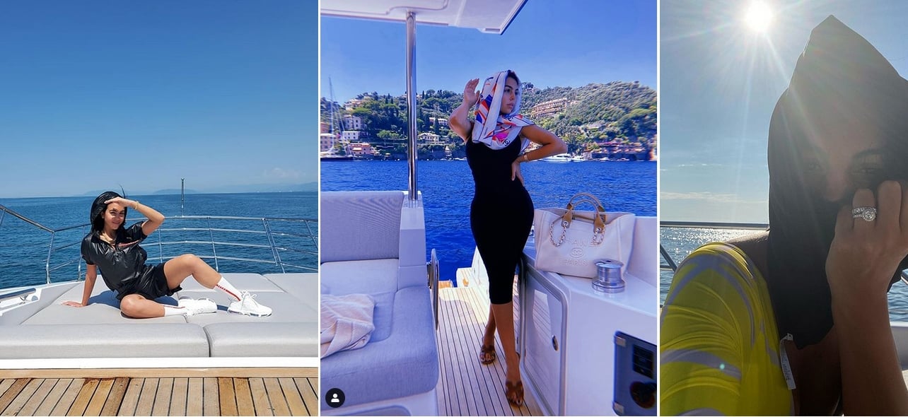 Georgina en su yate 01