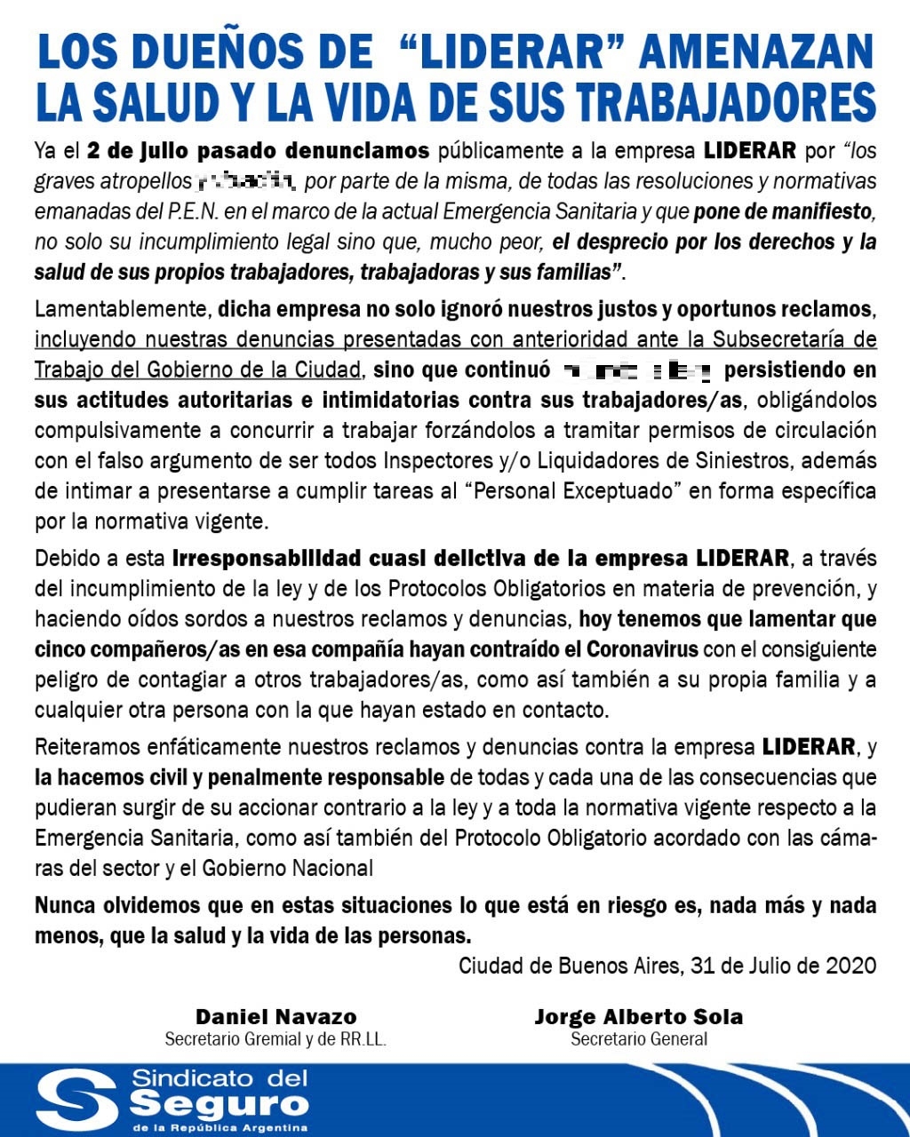 liderar