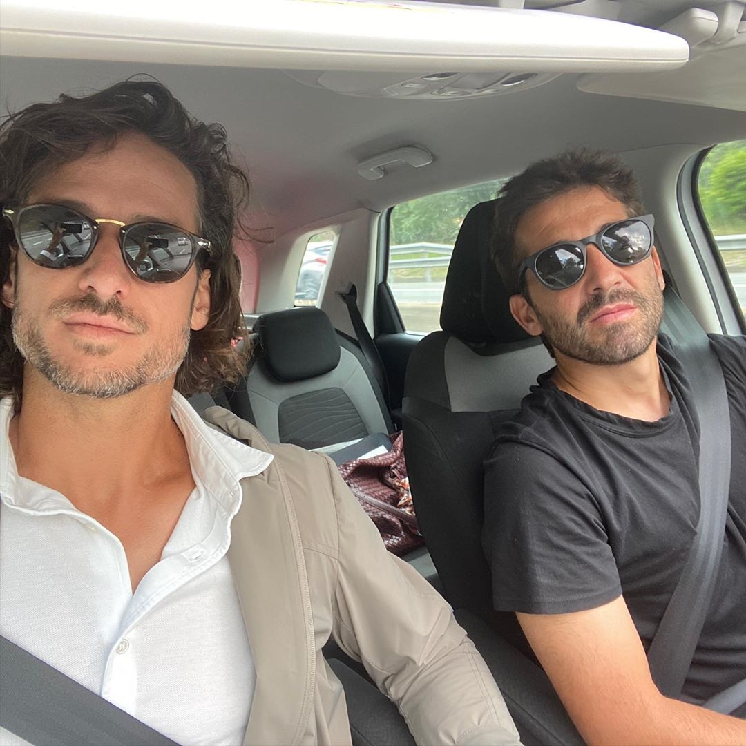 Feliciano Lopez y un amigo