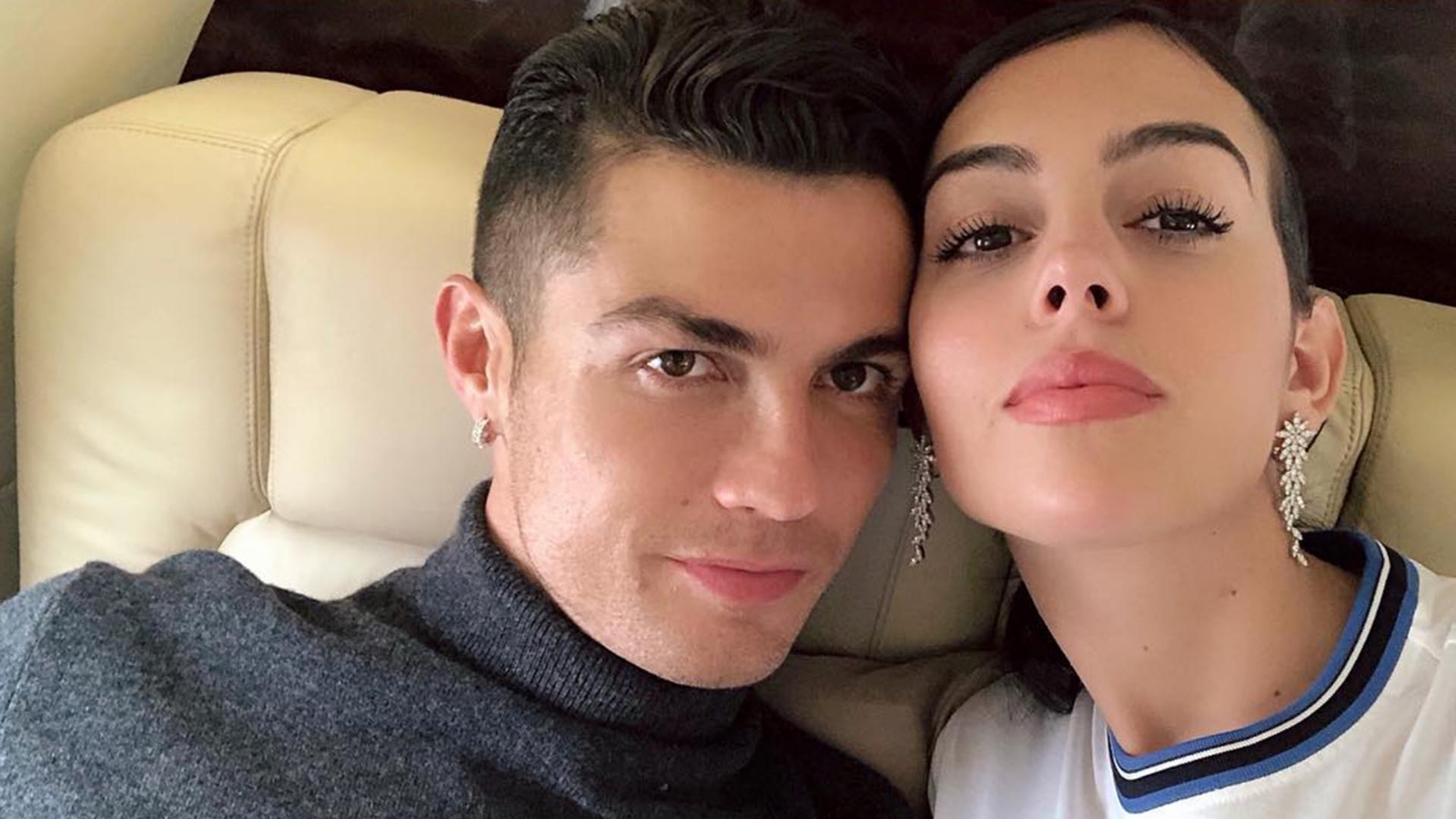 Georgina Rodríguez y Cristiano Ronaldo - rostros