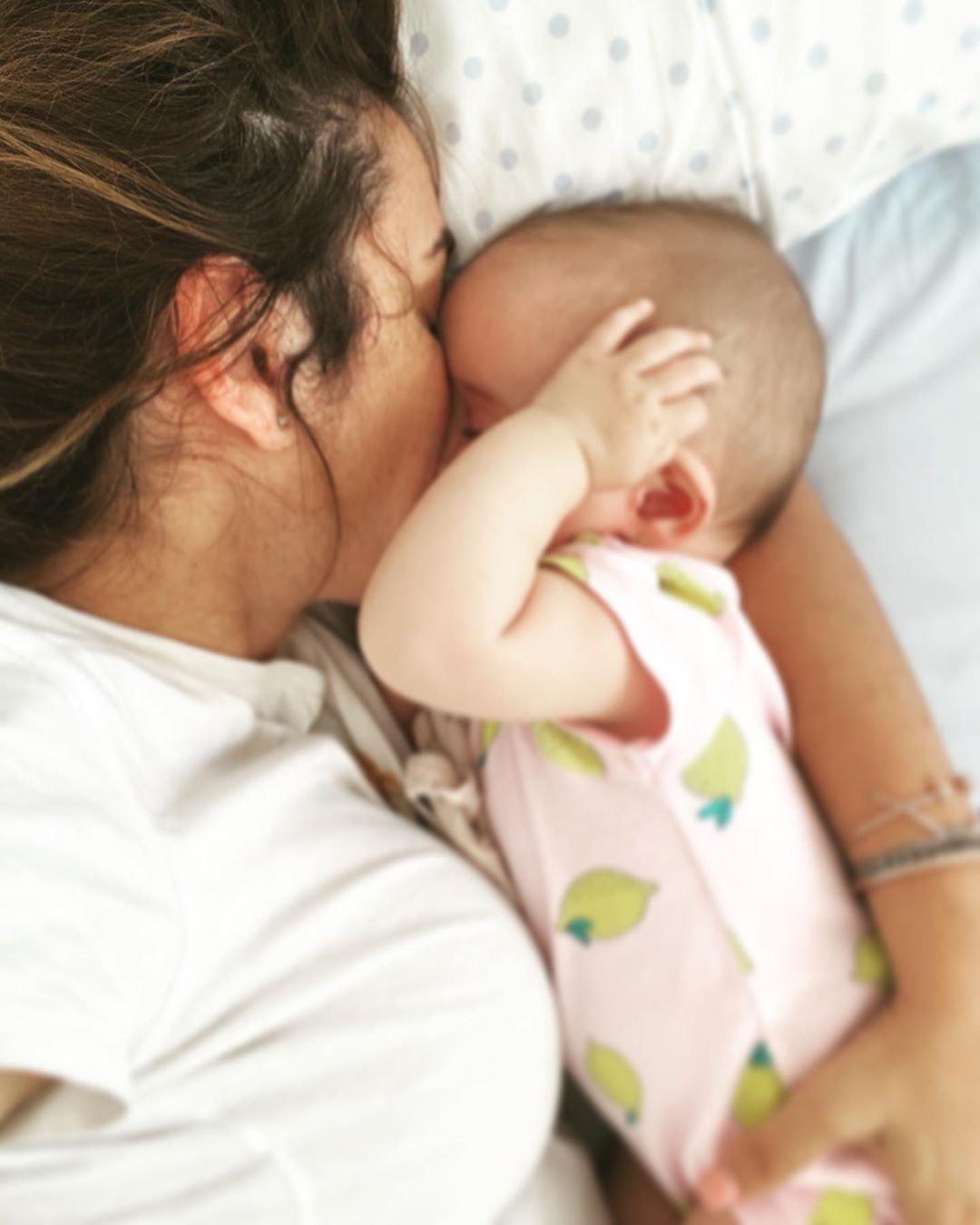 Toñi Moreno y su bebé Lola