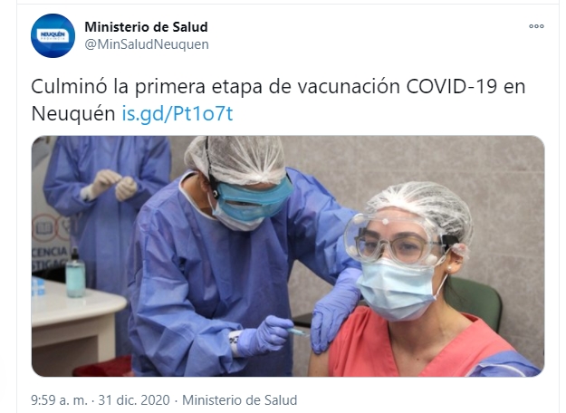 Ministerio de Salud en Twitter_ _Culminó la primera etapa de vacunación COVID-19 en Neuquén https___t.co_xNBS7FyZoz https___t.co_NXCgc7tWv1_ _ Twitter - Google Chrome 1_1_2021 11_34_39