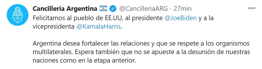 cancilleria argentina