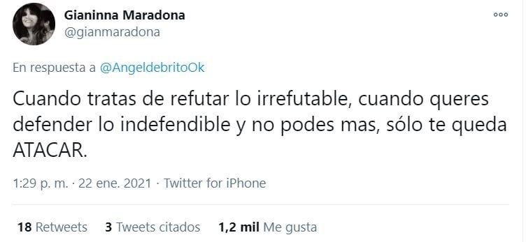 Gianinna Maradona Diego Maradona Junior