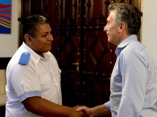 chocobar con macri