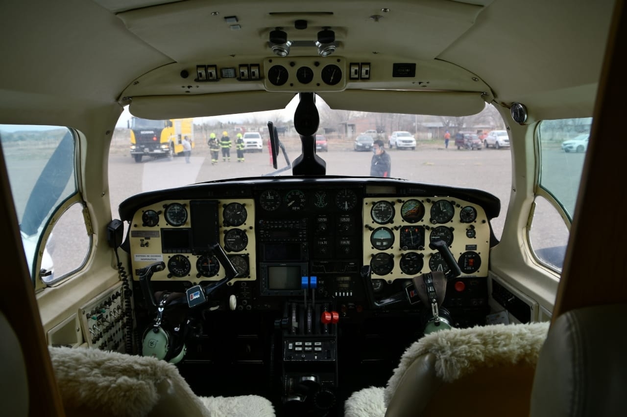 AVION SANITARIO POR DENTRO