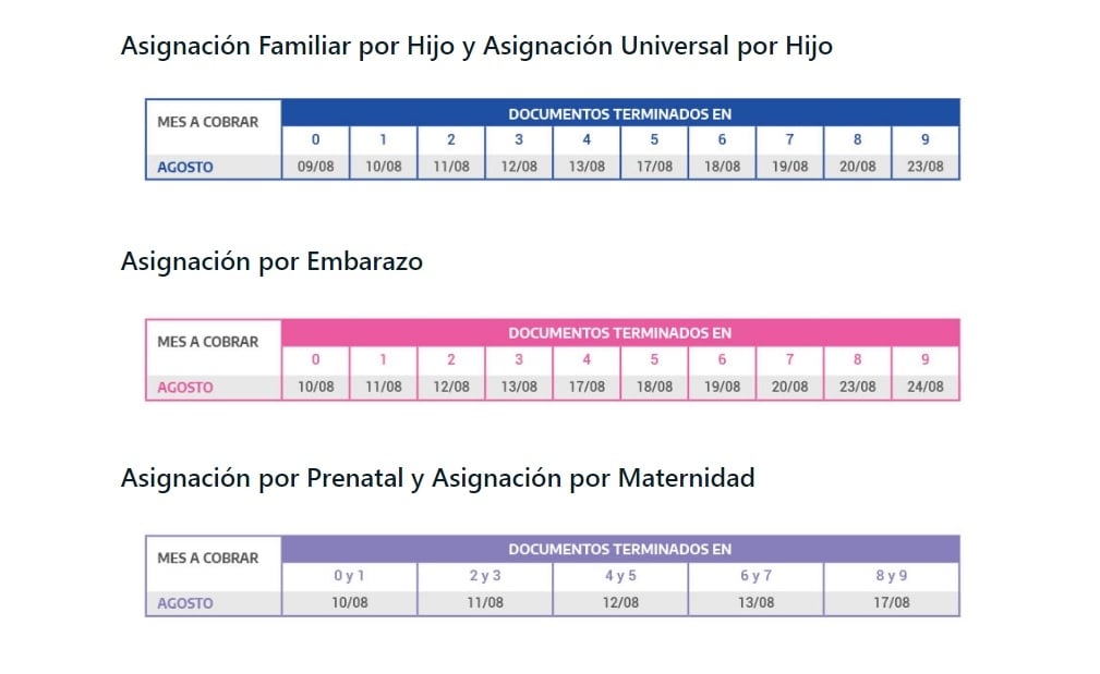 asignaciones