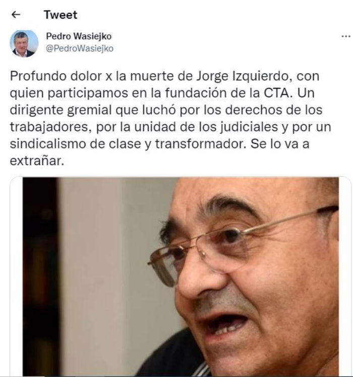 Izquierdo Mensaje