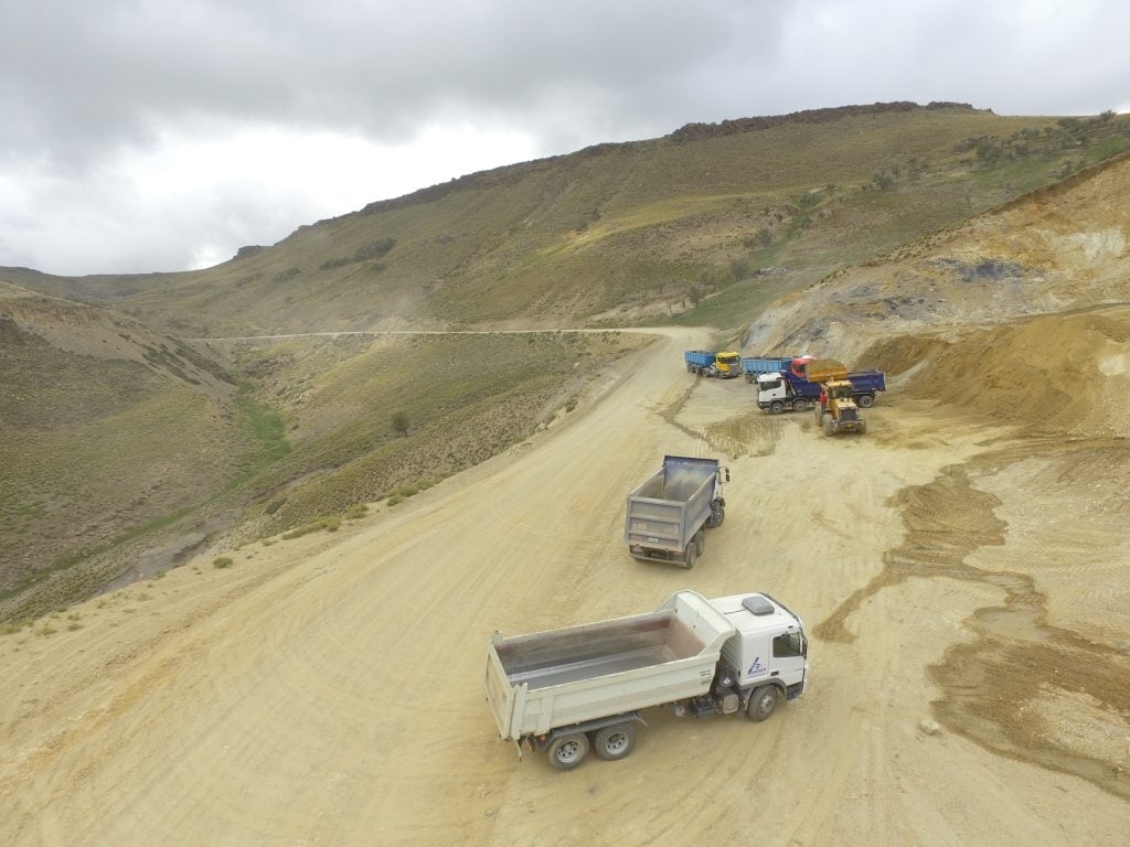 Ruta Provincial 13 en el tramo Primeros Pinos-Litrán 1