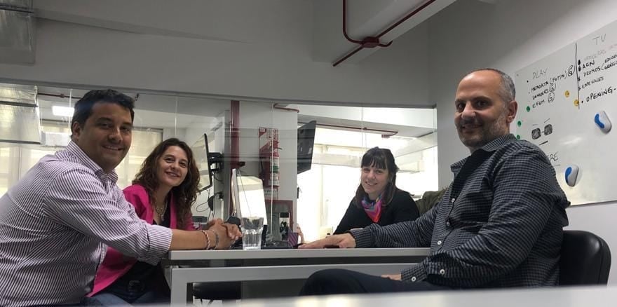 Carlos Koopmann, Camila Rocha y Hernán De Zan INCAA