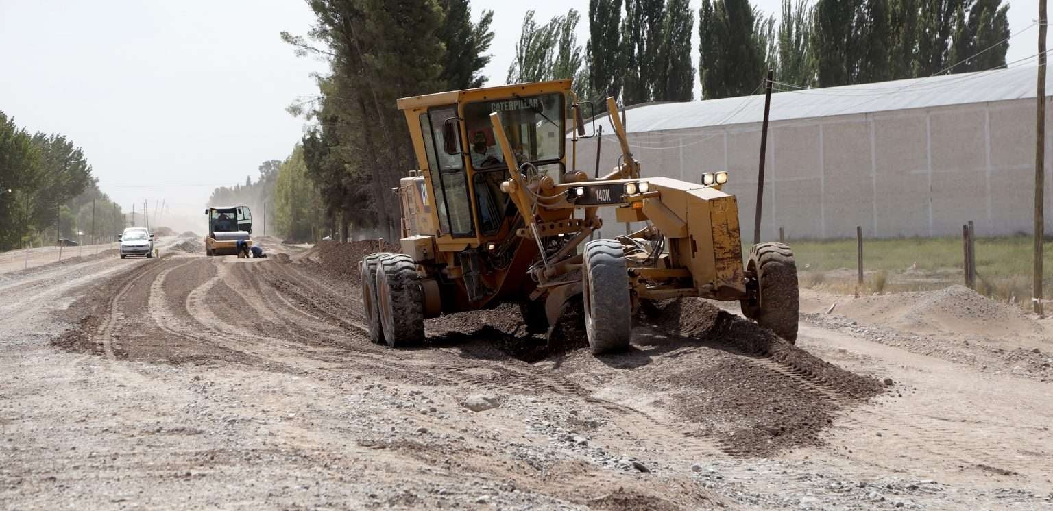 Obra vial sobre ruta 7, camino a Vista Alegre