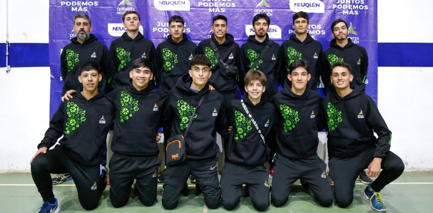 Delegación masculina de Neuquén en los Juegos de La Aracaunía 2022