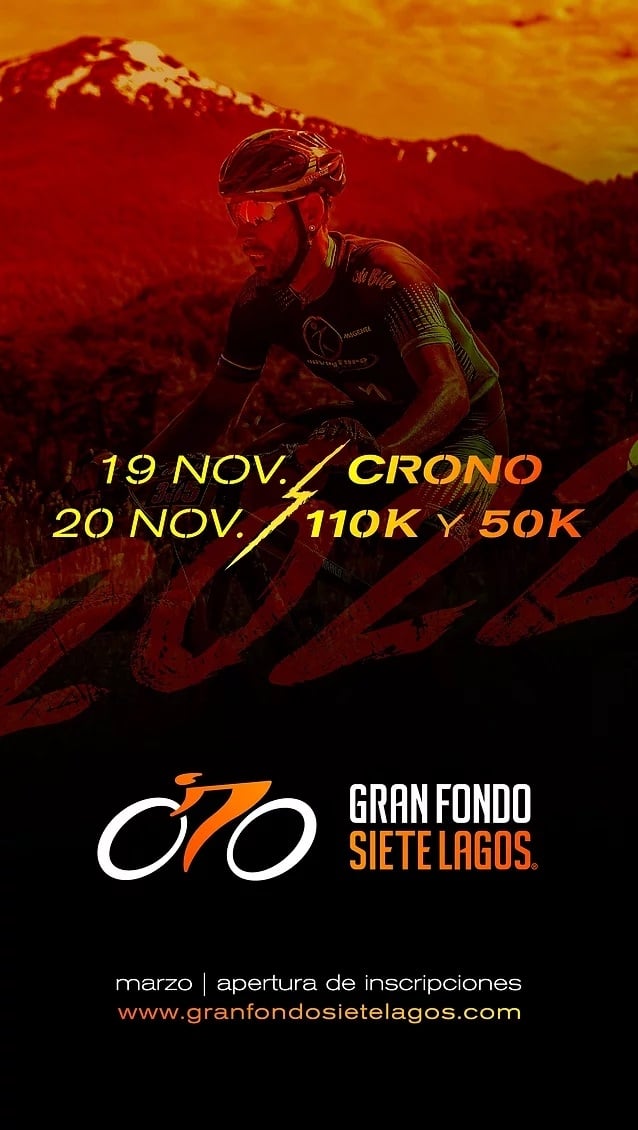 Invitación al evento Gran Fondo 7 Lagos