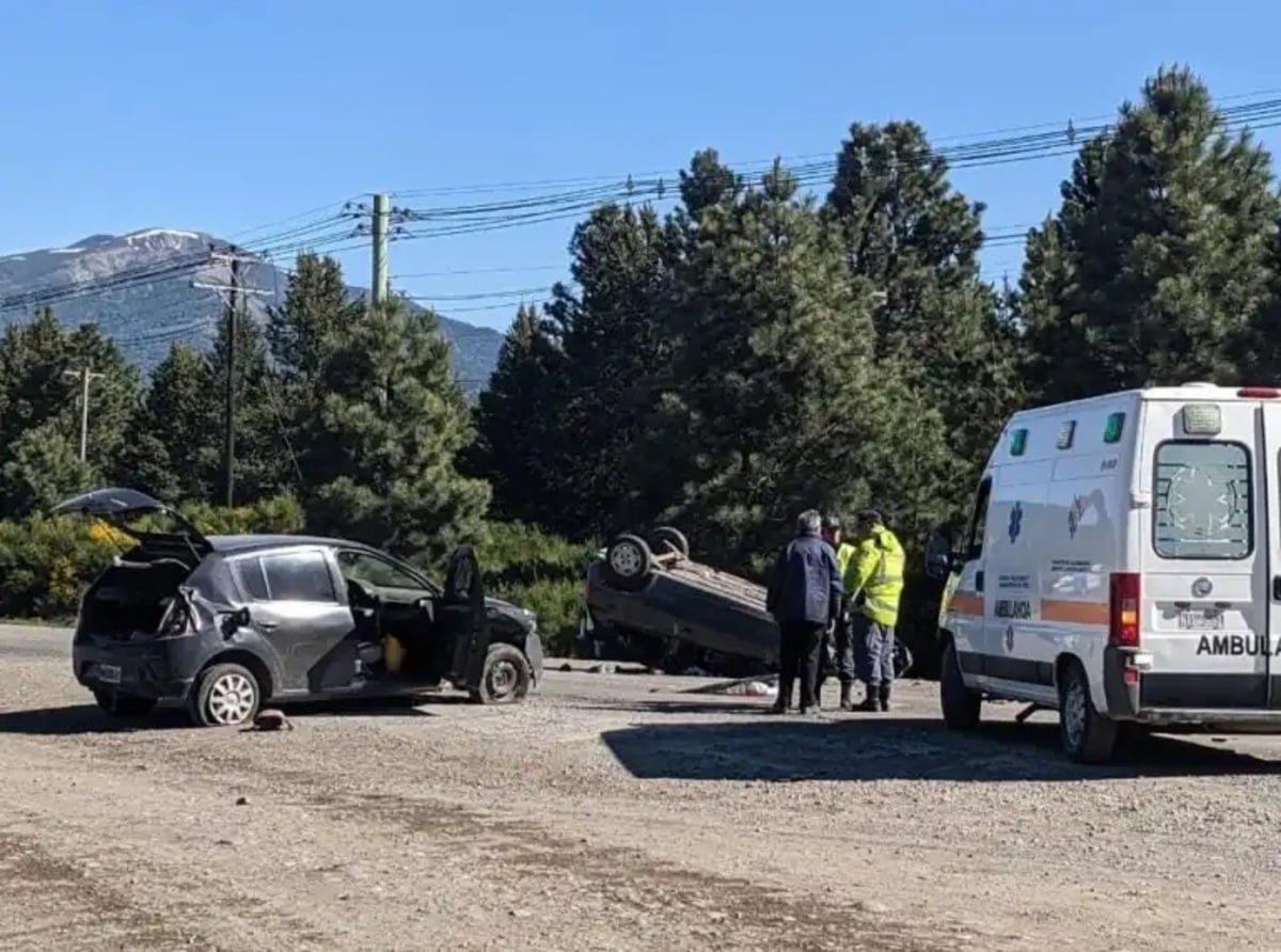 Choque y vuelco Ruta Nacional 40