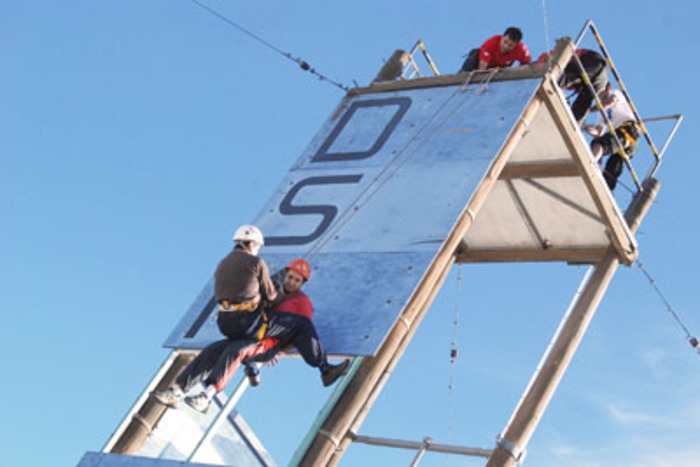 Rescate vertical, en altura. Bomberos de Neuquén