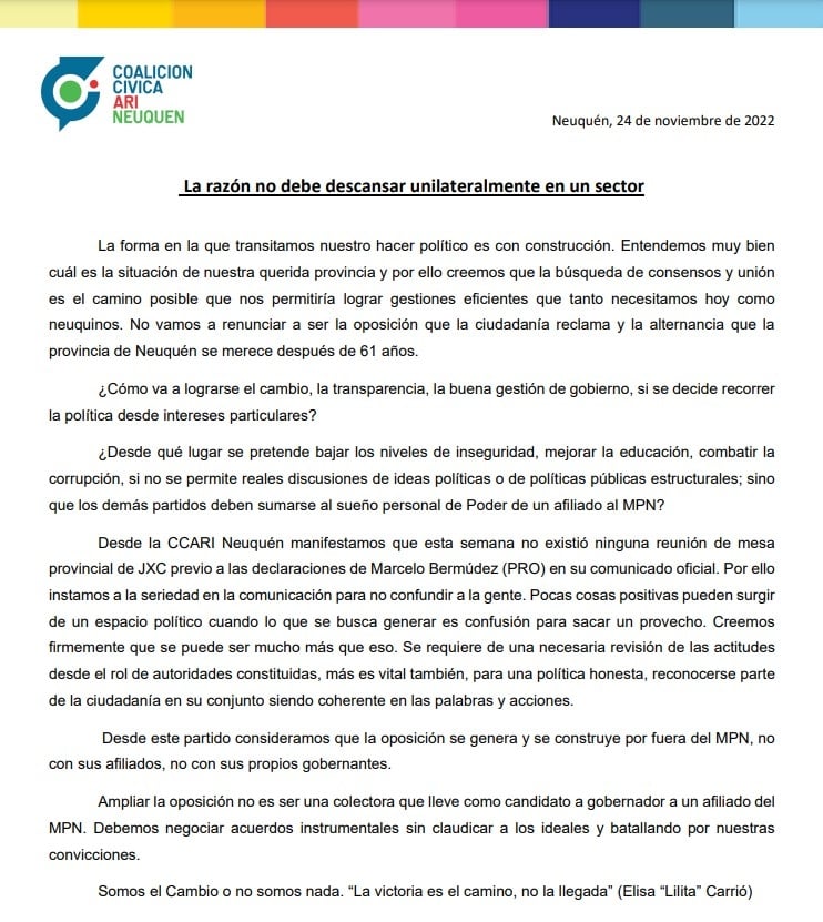 comunicado