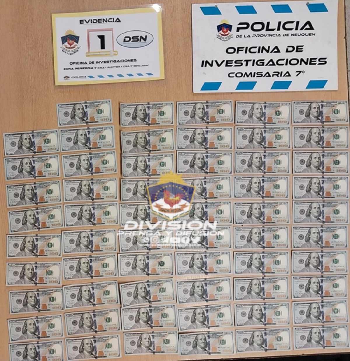 dolares secuestrados en plottier en dos allanamientos