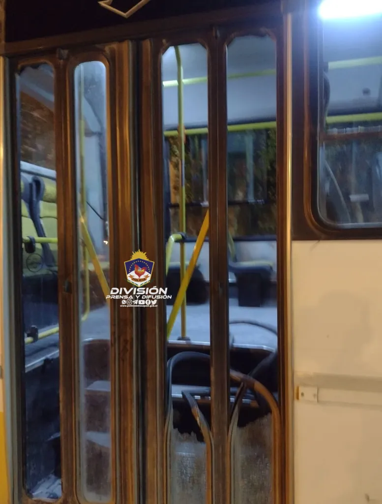 disturbios en un colectivo