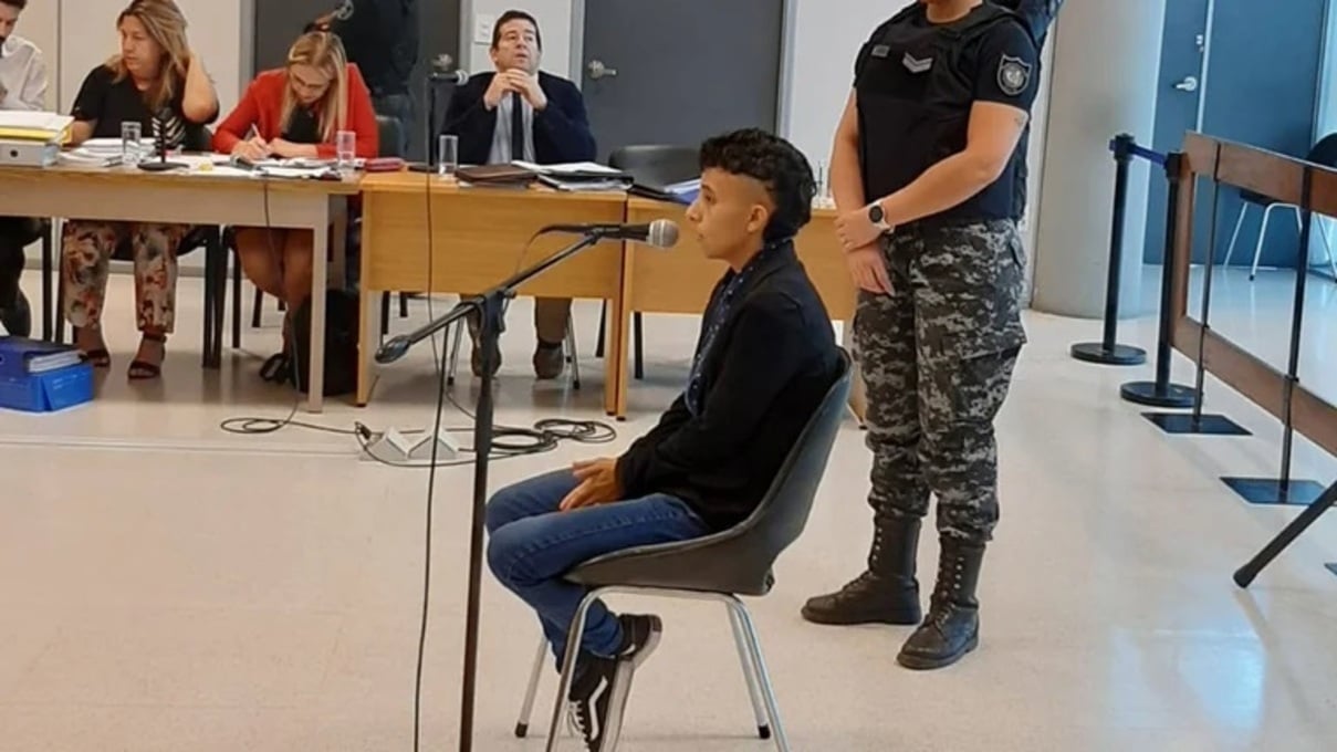 Abigael Páez durante su declaración en el jucio por el asesinato de Lucio Dupuy