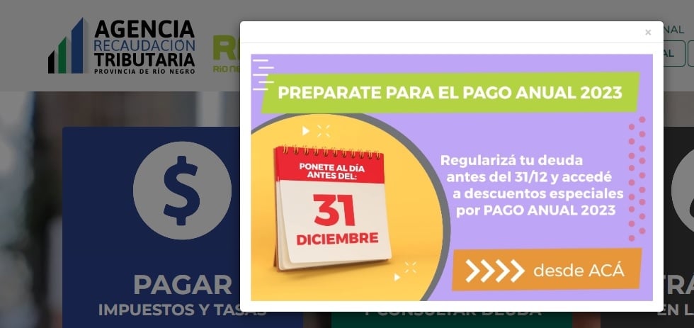 pago anual rentas