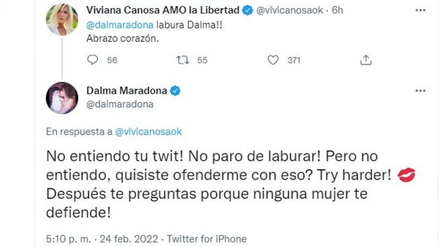 cruce-viviana-canosa-y-dalma-maradona-1317931