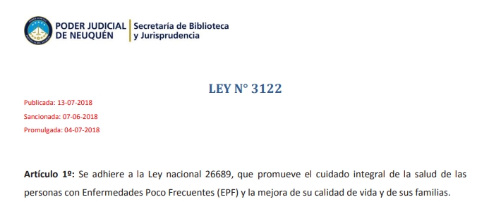 Ley 3122 Nqn