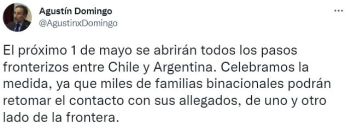 Frontera Chile Neuquén