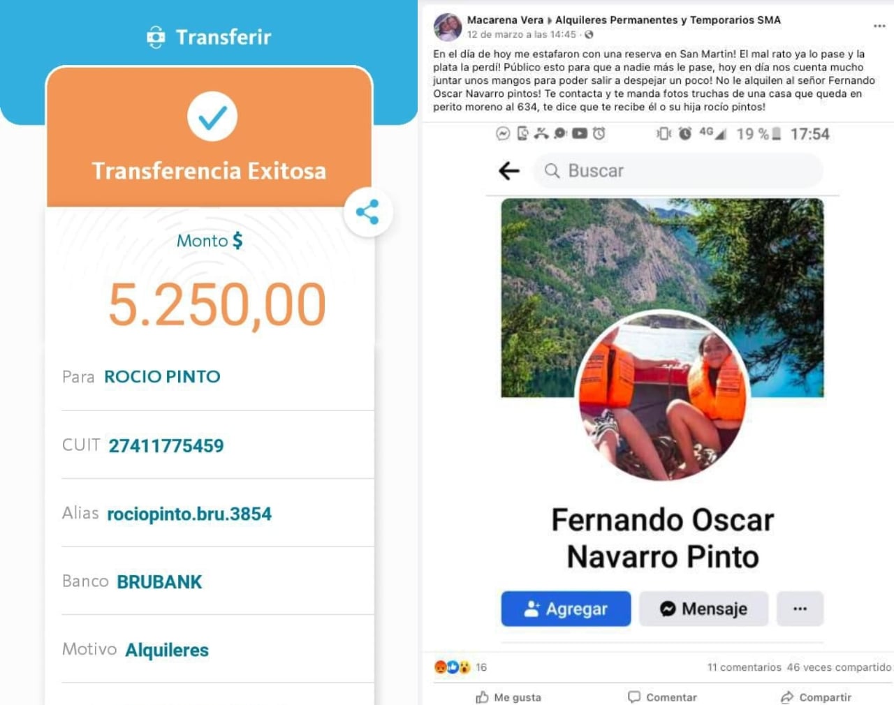 Estafa San Martín de los Andes