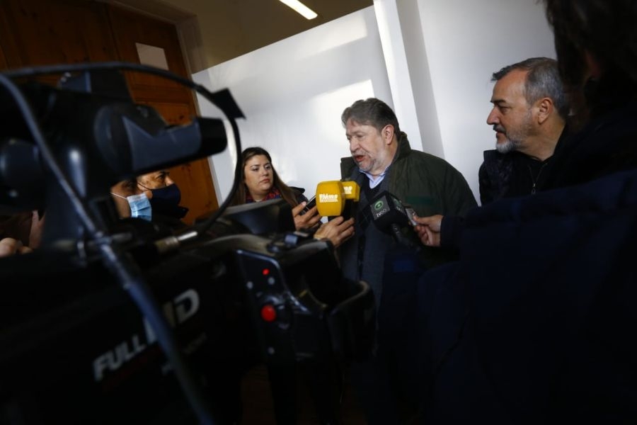 Reunión Claudio Lozano y intendente de Viedma Pedro Pesatti